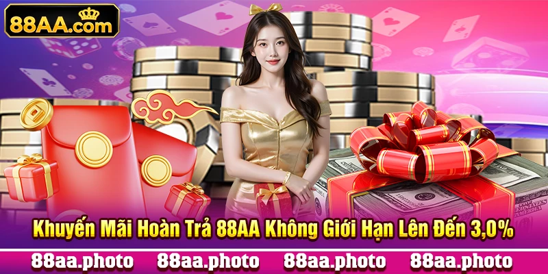 Khuyến Mãi Hoàn Trả 88AA Không Giới Hạn Lên Đến 3,0%